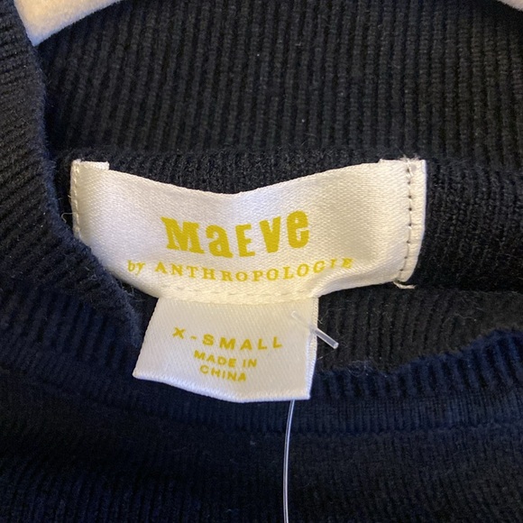 NWT  Antropogilies Maeve Mock-Neck Sweater Tee Size XS - Picture 5 of 7